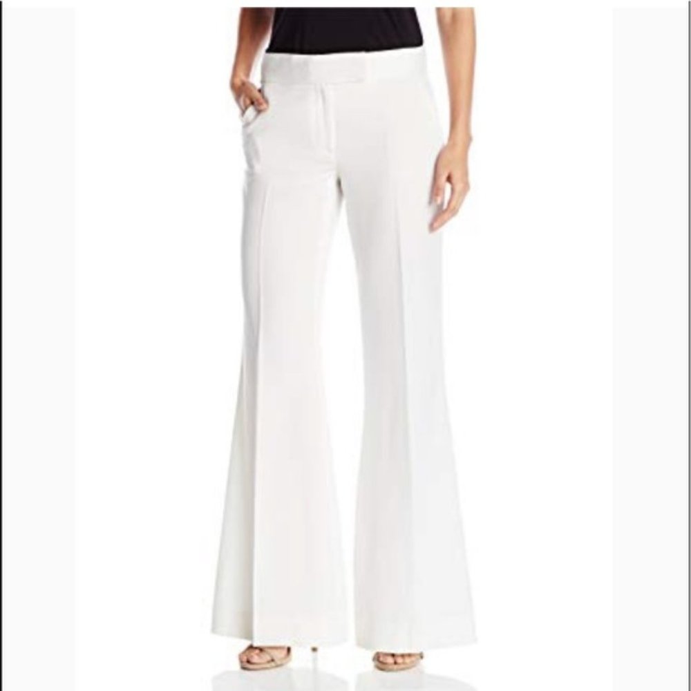 Rachel zoe white wide leg Wool Pants 2🔥
